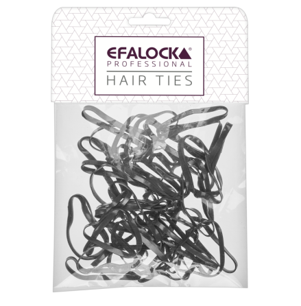 Efalock Gummiband Svart Large 100st/frp