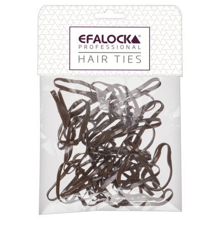 Efalock Gummiband Brun Large 100st/frp