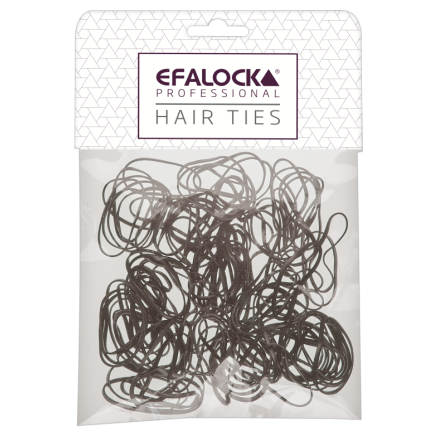Efalock Gummiband Brun Small 100st/frp