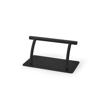 Footrest, plate matt black
