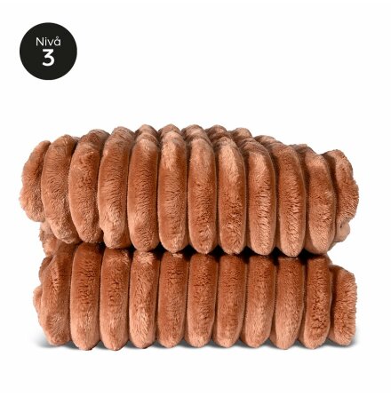 Sagaform Esther fleecepl�d ljusbrun