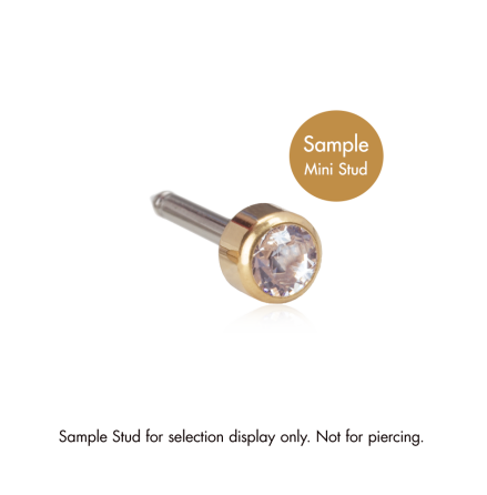 GT Stud Mini Bezel 3 mm, Crystal