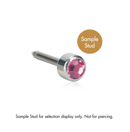ST Stud Bezel 4 mm, Rose